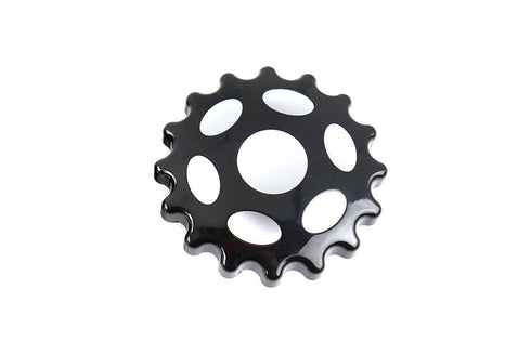 Wyatt Gatling Sprocket Gas Cap Vented Black - 38-0610