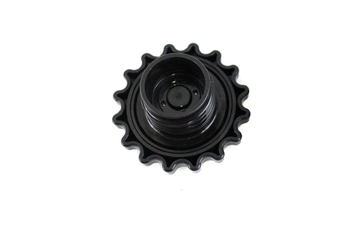 Wyatt Gatling Sprocket Gas Cap Vented Black - 38-0610