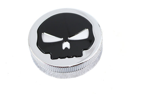 Wyatt Gatling Chrome Skull Style Vented Gas Cap - 38-0617