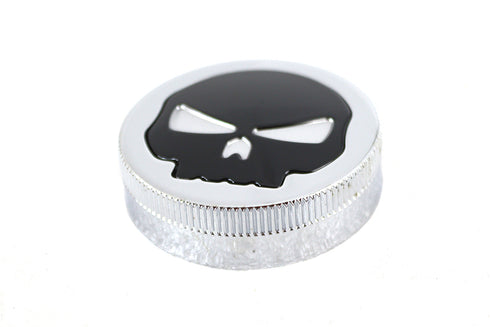 Wyatt Gatling Chrome Skull Style Vented Gas Cap - 38-0617