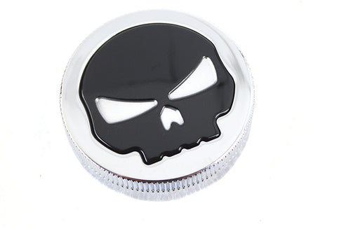 Wyatt Gatling Chrome Skull Style Vented Gas Cap - 38-0617