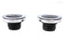 Wyatt Gatling Chrome Skull Style Vented and Non-Vented Gas Cap Set - 38-0620