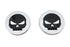 Wyatt Gatling Chrome Skull Style Vented and Non-Vented Gas Cap Set - 38-0620