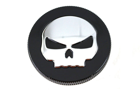 Wyatt Gatling Black Skull Style Vented Gas Cap - 38-0621