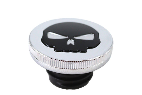 Wyatt Gatling Chrome Skull Gas Cap - 38-0622
