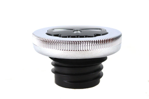 Wyatt Gatling Chrome Skull Gas Cap - 38-0622