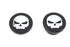 Wyatt Gatling Black Skull Style Vented and Non-Vented Gas Cap Set - 38-0624