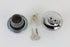 Wyatt Gatling Keyed Gas Cap Set Vented and Non-Vented Chrome - 38-0651