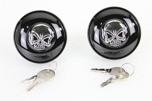 Wyatt Gatling Keyed Gas Cap Set Vented and Non-Vented Black - 38-0652