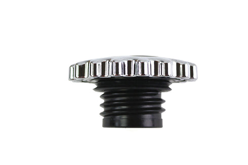 Wyatt Gatling Sprocket Gas Cap Vented Chrome - 38-0662