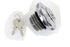 Wyatt Gatling Keyed Gas Cap Vented Chrome - 38-0665