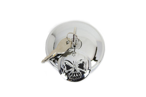 Wyatt Gatling Keyed Gas Cap Vented Chrome - 38-0665