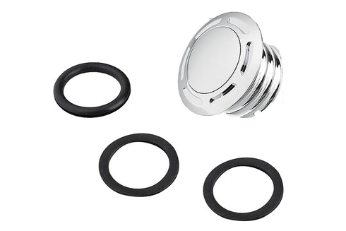 V-Twin Slot Pop Up Vented Gas Cap Chrome - 38-0668