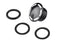 V-Twin Slot Pop Up Vented Gas Cap Black - 38-0669