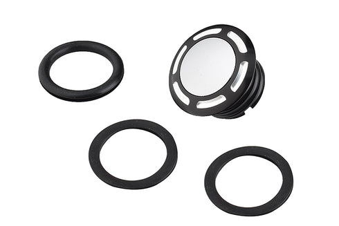 V-Twin Slot Pop Up Vented Gas Cap Black - 38-0671