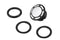 V-Twin Slot Pop Up Vented Gas Cap Black - 38-0671
