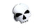 Wyatt Gatling Skull Style Vented Gas Cap Chrome - 38-0777
