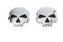 Wyatt Gatling Skull Style Gas Cap Set Chrome - 38-0779