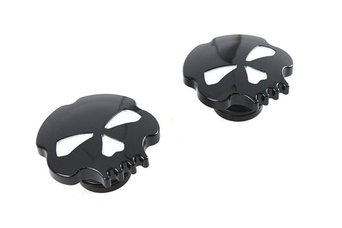 Wyatt Gatling Skull Style Gas Cap Set Black - 38-0780