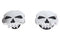 Wyatt Gatling Skull Style Gas Cap Set Chrome - 38-0781
