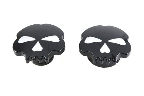 Wyatt Gatling Skull Style Gas Cap Set Black - 38-0782