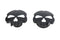 Wyatt Gatling Skull Style Gas Cap Set Black - 38-0782