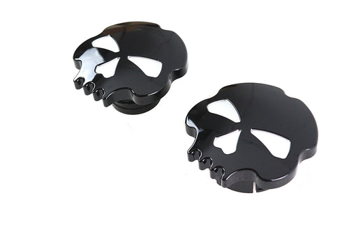 Wyatt Gatling Skull Style Gas Cap Set Black - 38-0782