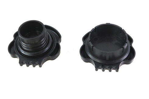 Wyatt Gatling Skull Style Gas Cap Set Black - 38-0782