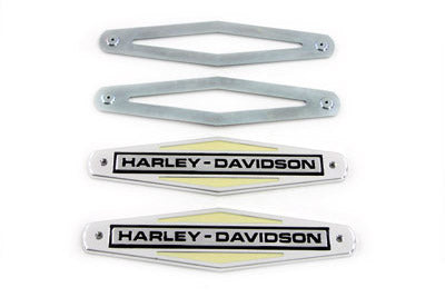 Wyatt Gatling Gas Tank Emblems with Black Lettering - 38-0807