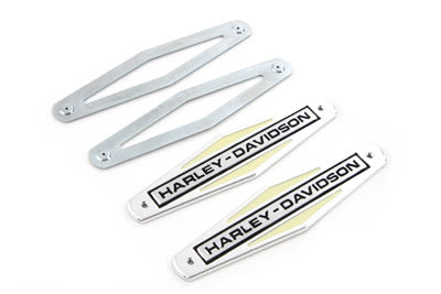 Wyatt Gatling Gas Tank Emblems with Black Lettering - 38-0807