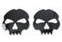 Wyatt Gatling Skull Style Gas Cap Set Vented and Non-Vented Black - 38-0808