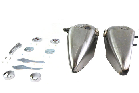 V-Twin 3.5 Gallon Bobbed Gas Tank Set - 38-0832