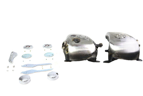 V-Twin 3.5 Gallon Bobbed Gas Tank Set - 38-0832