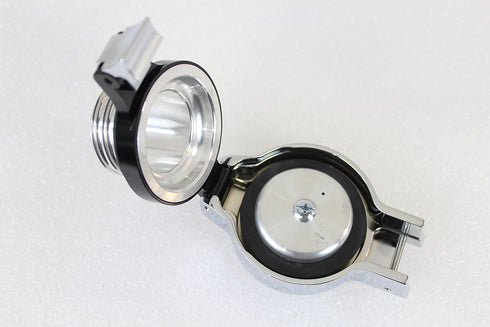 Wyatt Gatling Flip Up Gas Cap Vented Chrome - 38-0881