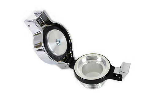 Wyatt Gatling Flip Up Gas Cap Non-Vented Chrome - 38-0883
