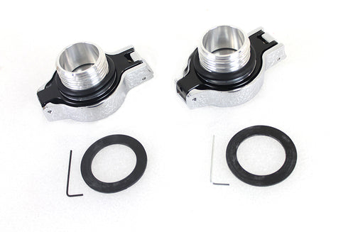 Wyatt Gatling Flip Up Gas Cap Set Chrome - 38-0887