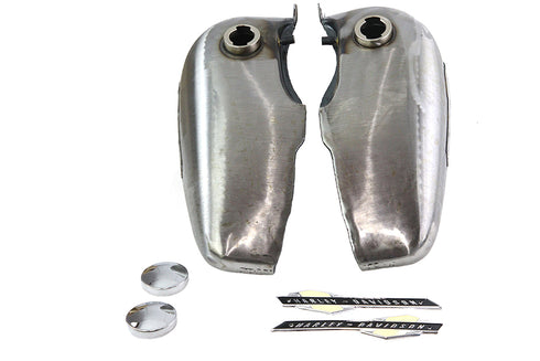 V-Twin Fat Bob Gas Tank Kit 5 Gallon with Emblems - 38-0899