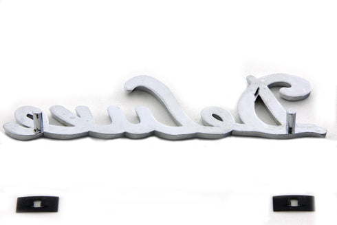 Wyatt Gatling Chrome inchDeluxe inch Fender Emblem Set - 38-0923