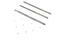 V-Twin Gas Tank Trim Bar Set Stainless Steel - 38-0977
