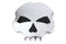 Wyatt Gatling Skull Left Side Gas Cap Chrome - 38-0987