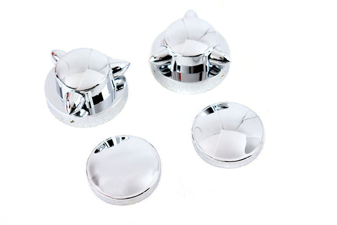 V-Twin Krommet Gas Cap Set - 38-1282