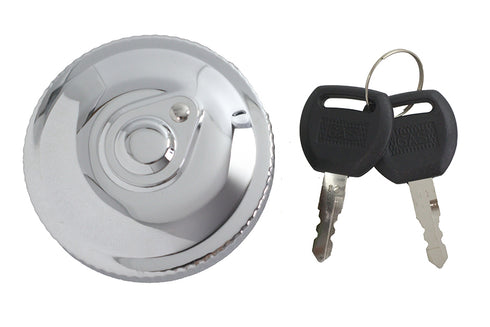 V-Twin Locking Bung Gas Cap Chrome - 38-1736