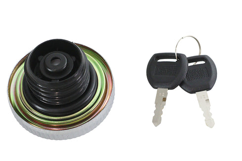 V-Twin Locking Bung Gas Cap Chrome - 38-1736