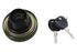 V-Twin Locking Bung Gas Cap Black - 38-1737