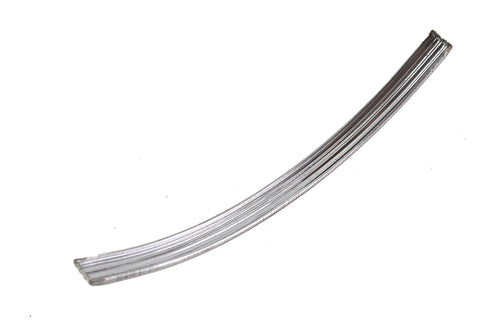V-Twin Large Ribbed Emblem Trim Stainless Steel - 38-1996