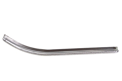 V-Twin Small Ribbed Emblem Trim Stainless Steel - 38-1997