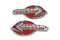 OE OE Emblem Set with Red Lettering - 38-6670