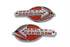 OE OE Emblem Set with Red Lettering - 38-6670
