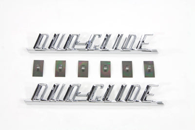 Replica inchDuo-Glide inch Fender Emblem Set - 38-6680