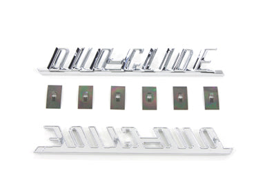Replica inchDuo-Glide inch Fender Emblem Set - 38-6680